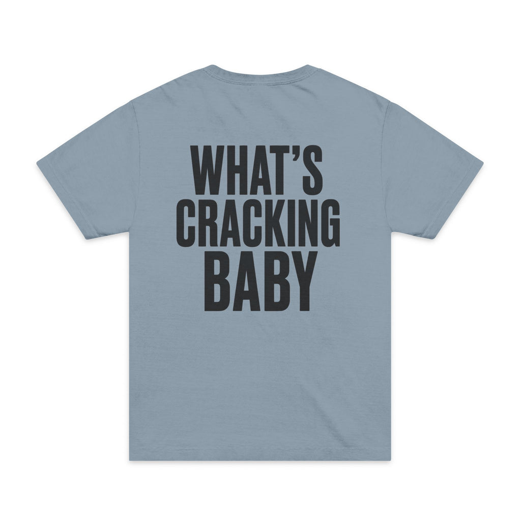 What's Cracking Baby T-Shirt — Graphic Oversized Casual Tee